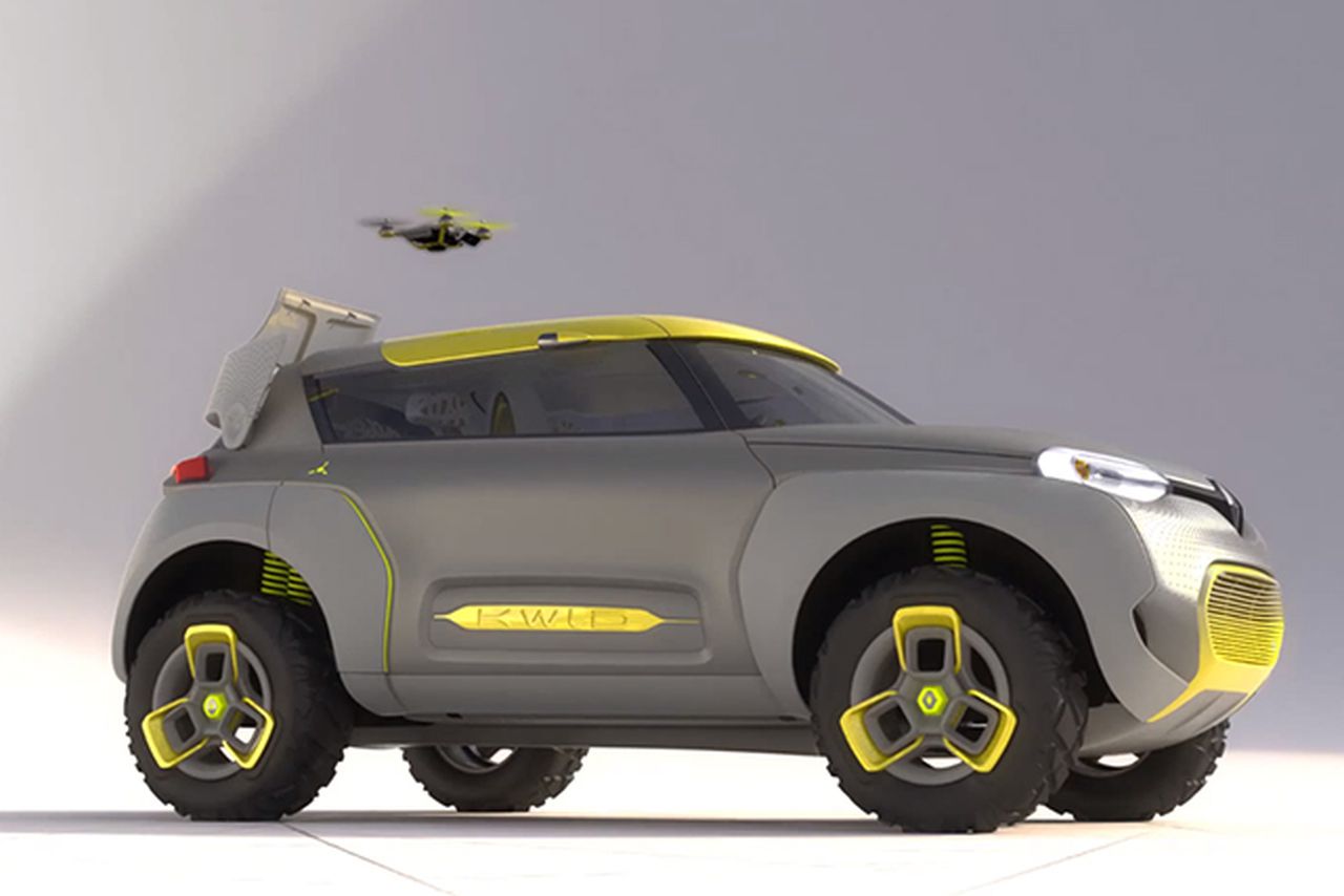 Renault concept car launches drone to check for gridlock ahead