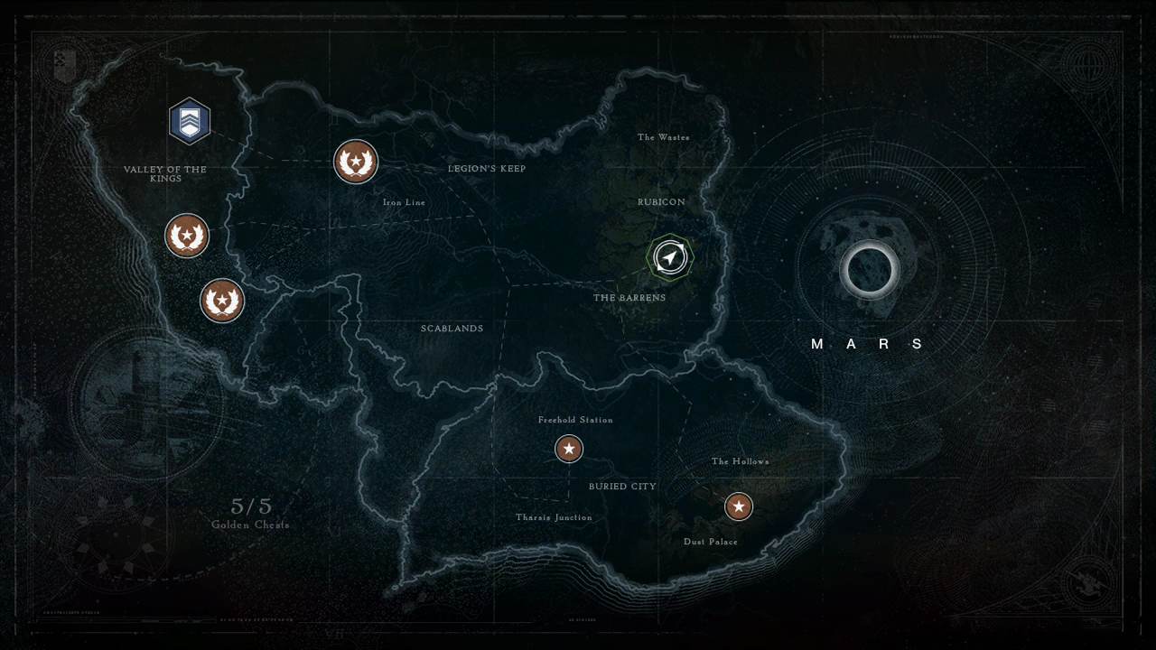 destiny’s mars map